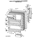 GE MTX21EASNRWH fresh food door diagram