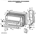 GE MTX21EASNRWH freezer door diagram