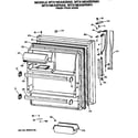 GE MTX18EASFRWH fresh food door diagram