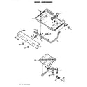 GE LGB126GER1 burner assembly diagram
