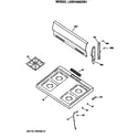 GE LGB126GER1 cooktop diagram