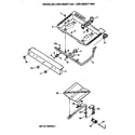 GE LGB126GET1AD burner assembly diagram