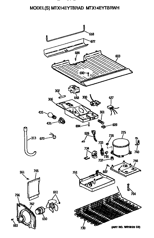 GE MTX14EYTBRAD unit diagram