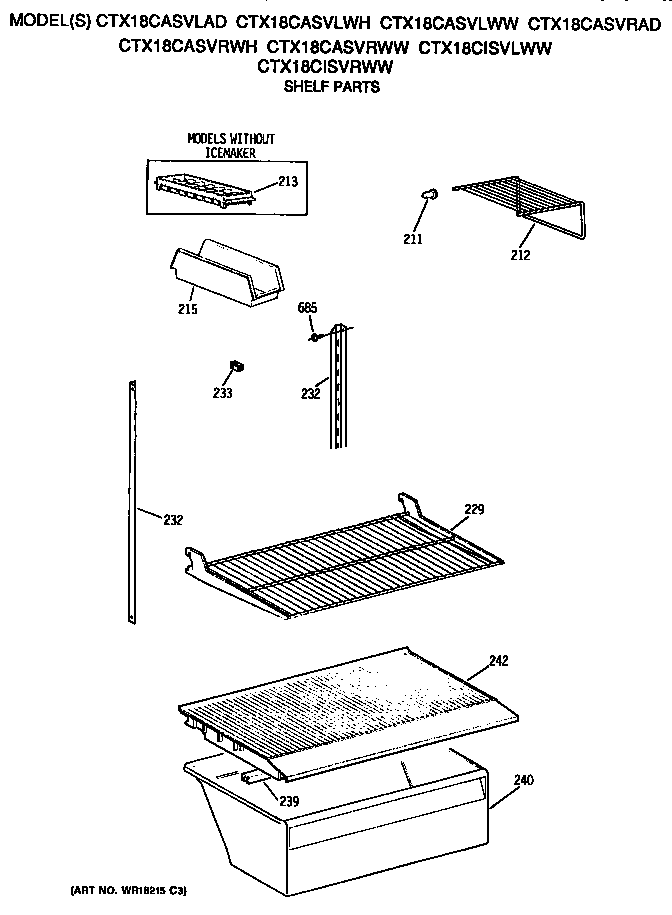 Hotpoint CTX18CASVLAD shelfs diagram