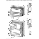 GE TBX16SAXDRWH doors diagram