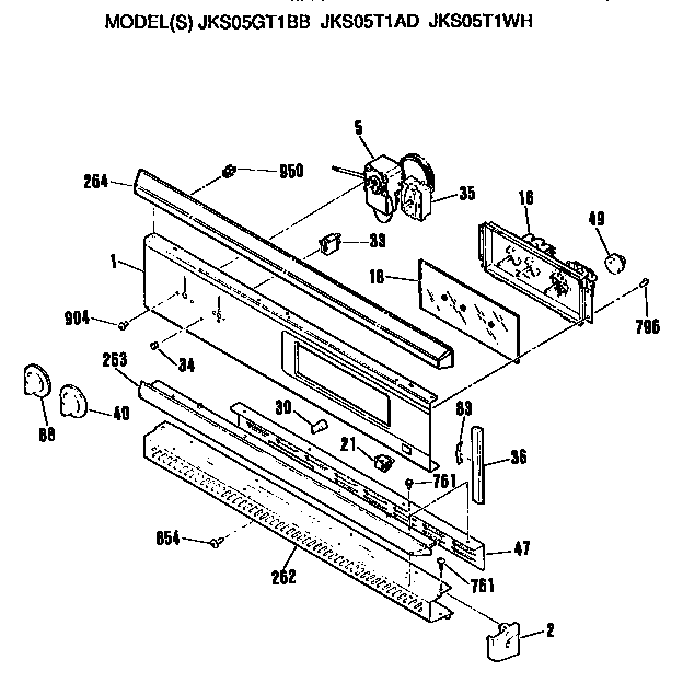 GE JKS05T1AD controls diagram