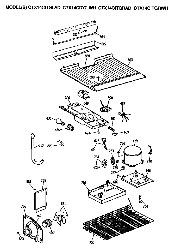 Hotpoint CTX14CITGLAD unit diagram