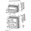 GE TBH14DATFRWH doors diagram