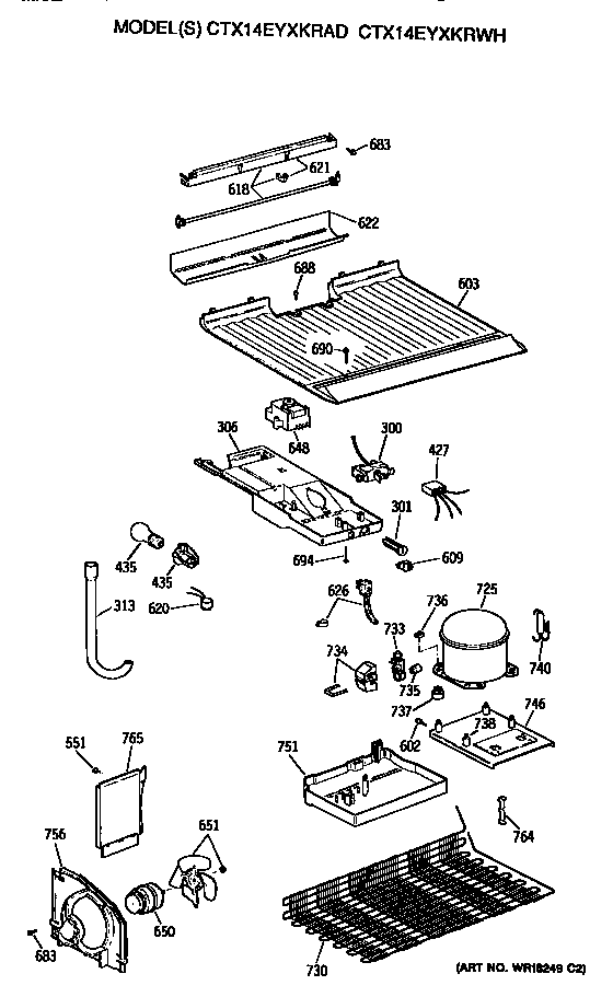 Hotpoint CTX14EYXKRAD unit diagram