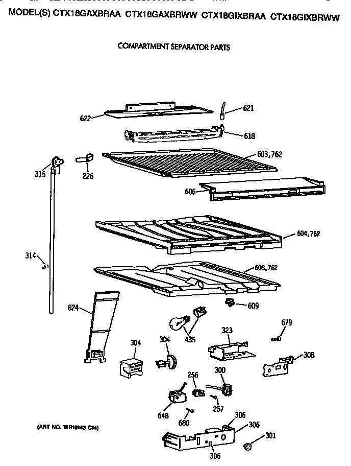 Hotpoint CTX18GAXBRAA compartment separator diagram