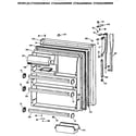 Hotpoint CTX24GIXBRWW fresh food door diagram