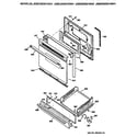 GE JGBS20GEV2WH oven door and broiler diagram