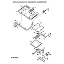 GE JGBP26WEV2WW burner assembly diagram