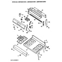 GE JGBP26WEV2WW cooktop diagram