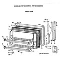 GE TBT18DAXBRWW freezer door diagram
