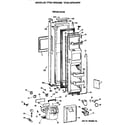 GE TPG21BRXAWW freezer door diagram