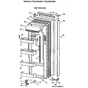 GE TPG21BRXAWW fresh food door diagram