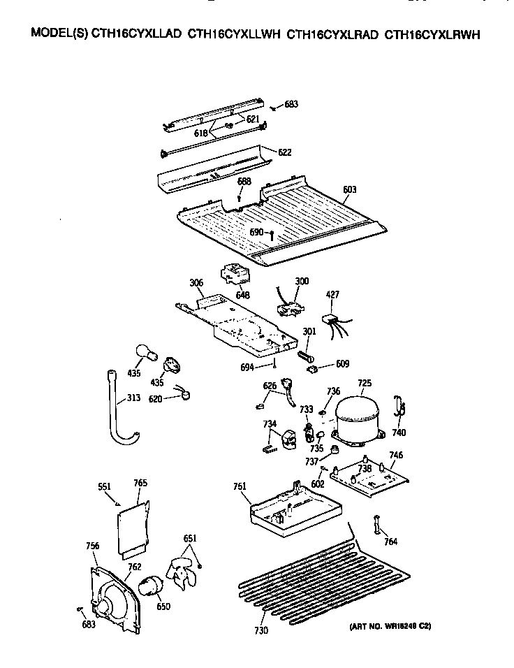 Hotpoint CTH16CYXLRAD unit diagram