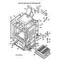 GE JGBS16GEP1BB oven cabinet diagram