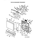 GE ZBD3500X66WW front/control panel diagram