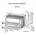 GE TBX18MAXERWW freezer door diagram