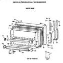 GE TBX19DAXERAA freezer door diagram