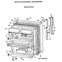 GE TBX19DAXERAA fresh food door diagram