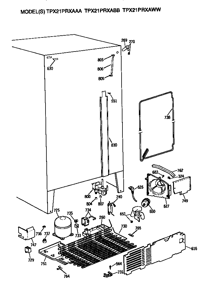 GE TPX21PRXABB condenser (tpx21prxaaa/abb/aww) diagram