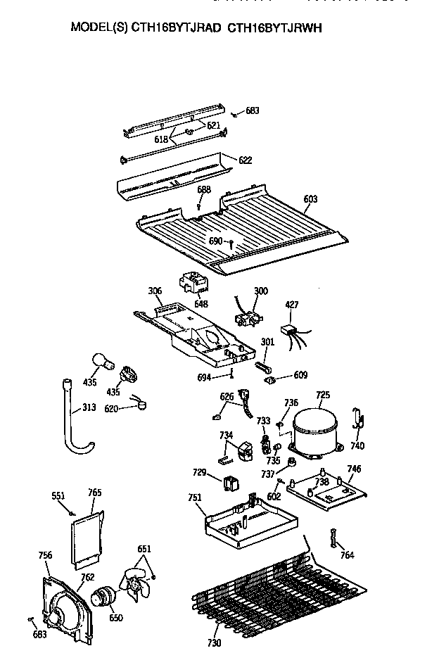 Hotpoint CTH16BYTJRAD unit diagram