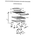 GE MTX21BAXDRAD compartment separator diagram