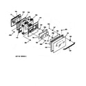 GE JGSP30GET1BB oven door diagram