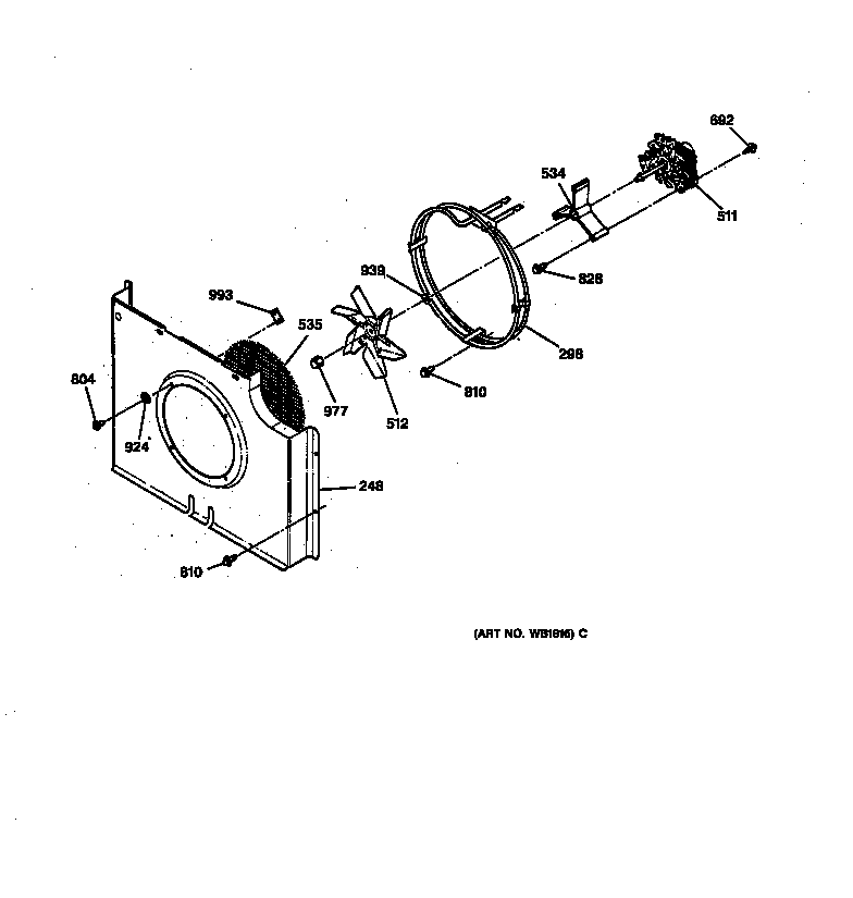 GE JKP17WT2WW fan diagram