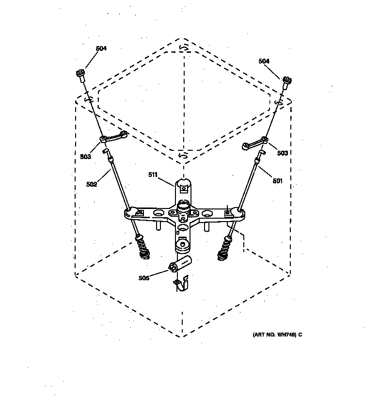 GE WSKP2060TA suspension parts diagram