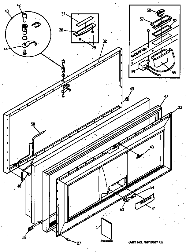 Hotpoint FH25DXAWH door diagram