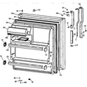 GE TBX18SAXRRAA fresh food door diagram