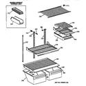 GE TBX18SAXRRAA shelf parts diagram