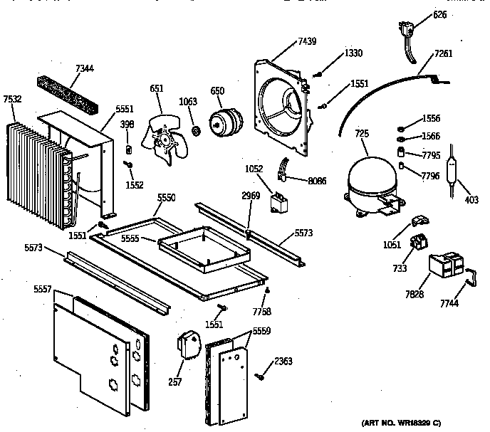 GE ZIS42NXA unit parts diagram