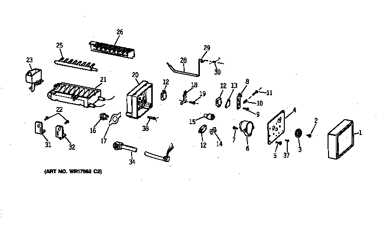 GE ZIS42NXA icemaker wr30x0306 diagram