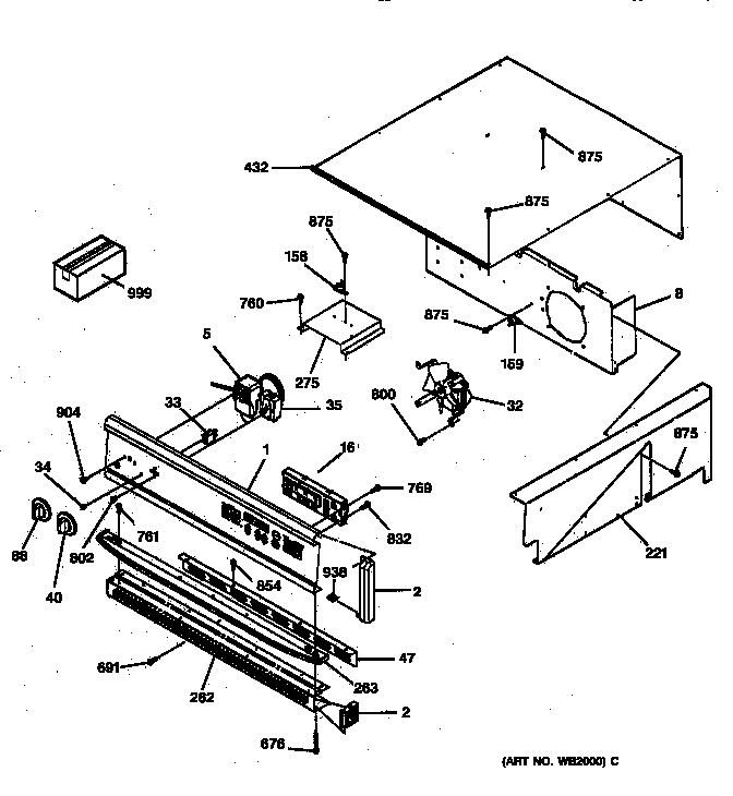 GE JKP27BW1BB control panel diagram