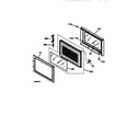 GE JTP95WW1WW microwave oven door diagram