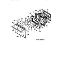 GE ZEK755BW1BB door diagram