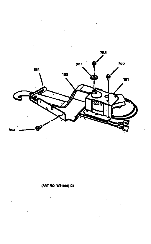 GE ZEK757BW1BB door lock diagram