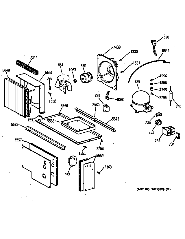 GE ZISW42DYB unit parts diagram