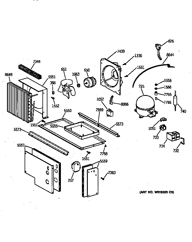 GE ZIS36NYB unit parts diagram