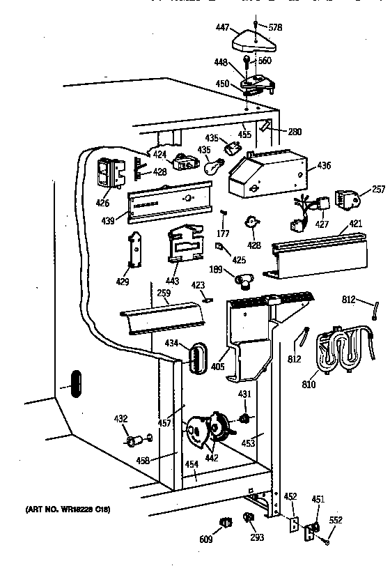 GE TFX22PRXFWW fresh food section diagram