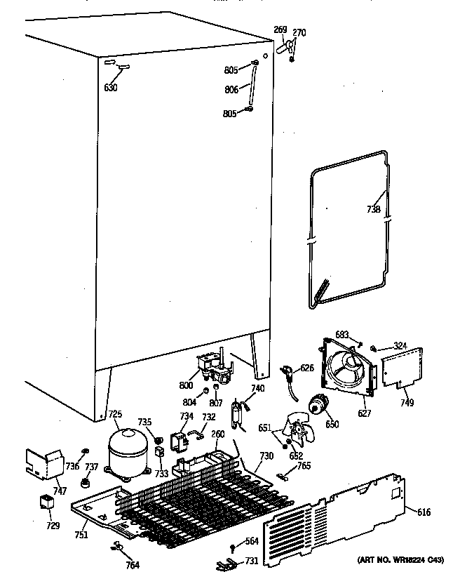 GE TFX22PRXFWW unit parts diagram