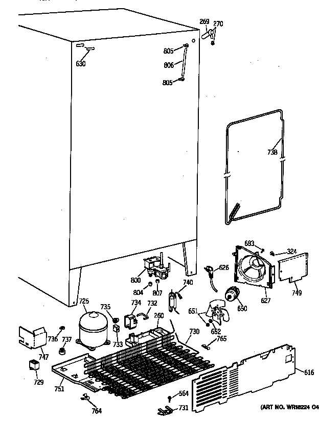 GE TFX27PRXFBB unit parts diagram