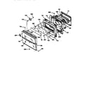 GE JKP69BW1BB oven door diagram