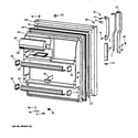 GE TBX18MAZBRAA fresh food door diagram