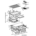 GE TBX18MAZBRAA shelf parts diagram
